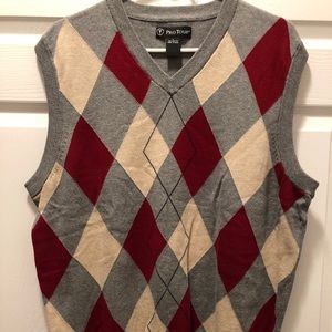 Pro Tour pullover sleeveless Argyle Vest